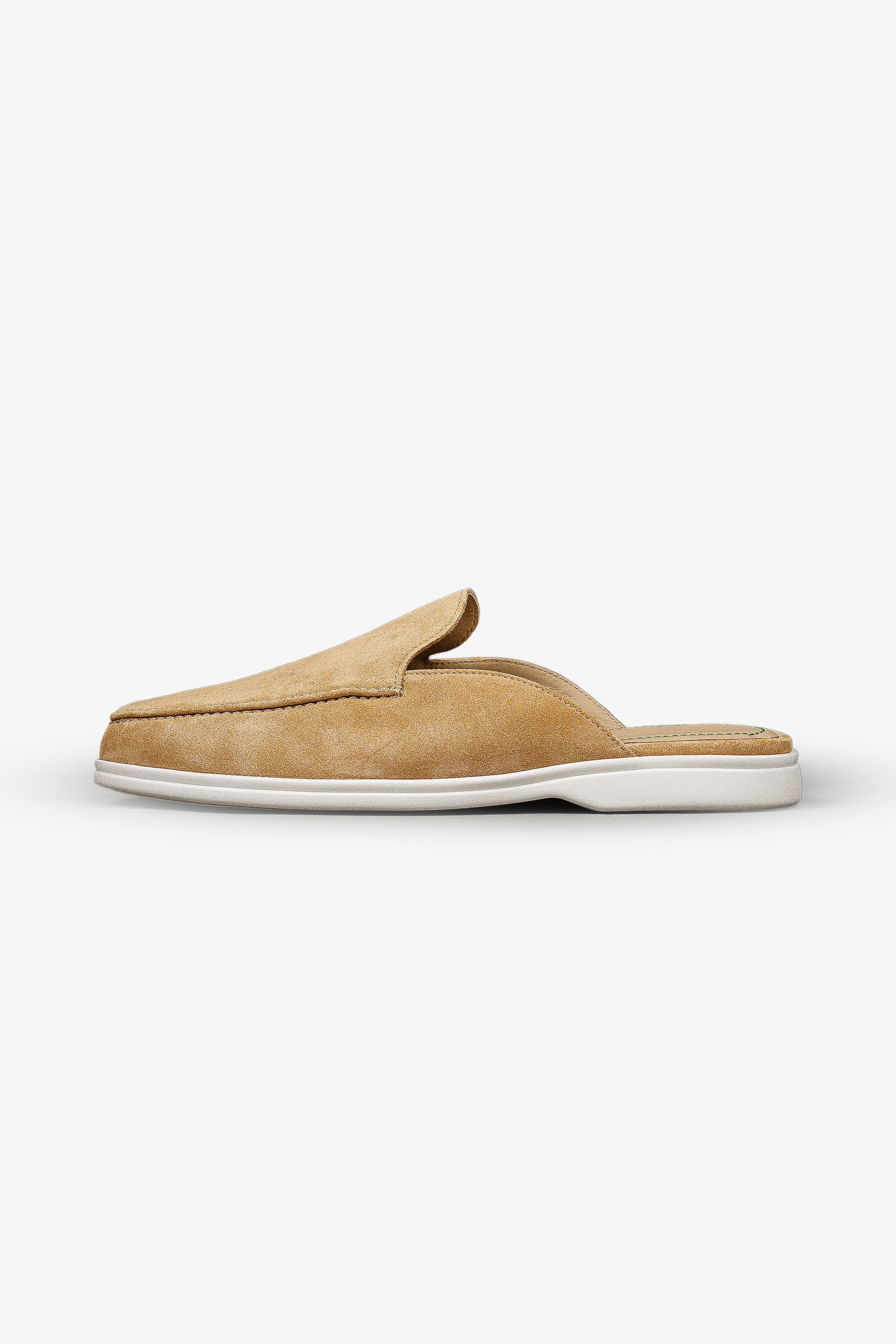 Mules in Warm Sand Suede – VLAD BYKOV