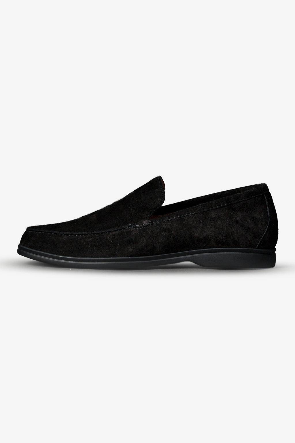 Black Italian Suede Loafers