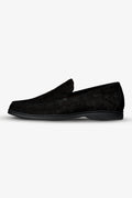 Black Italian Suede Loafers