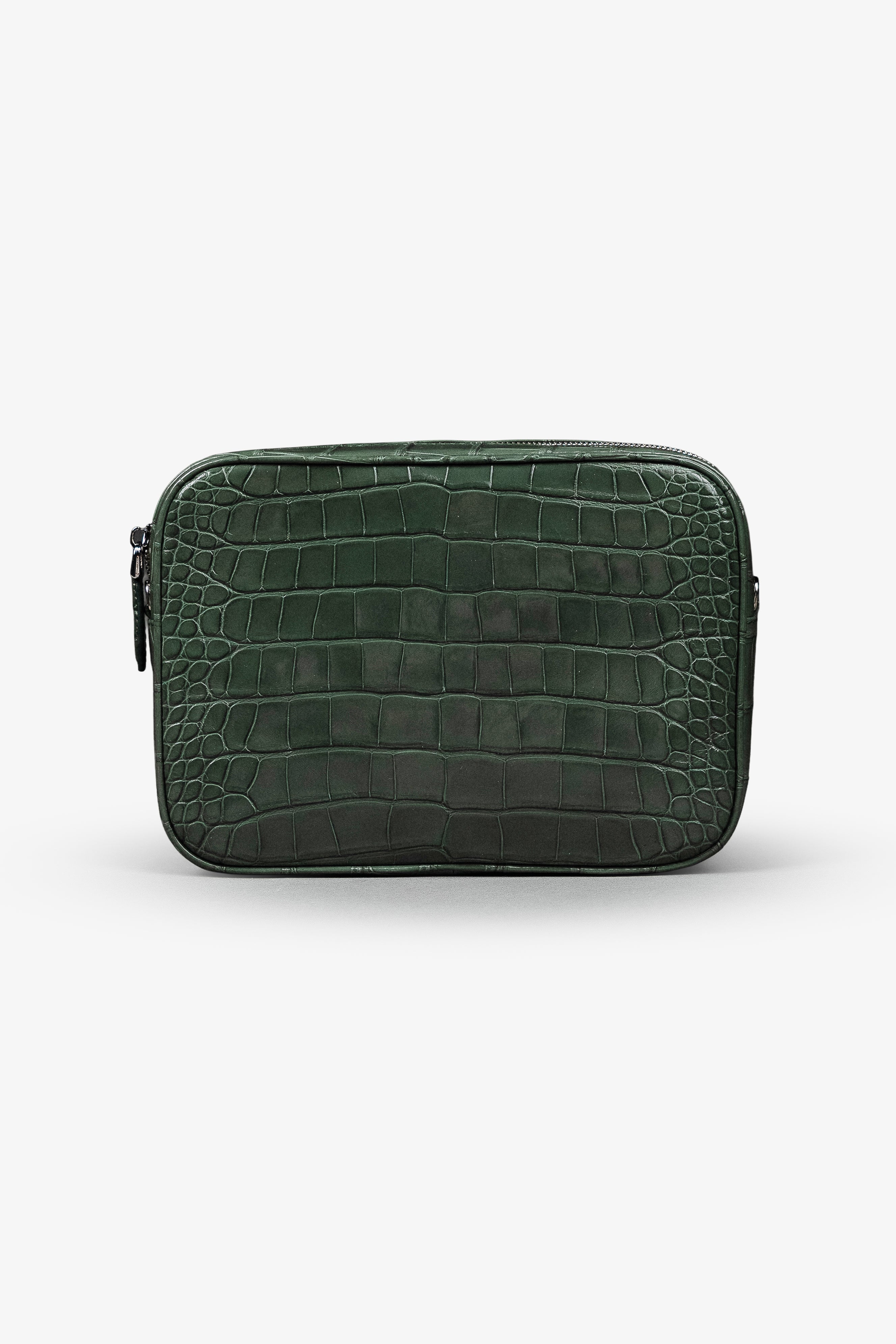 Cross-body Bag in Glazed Crocodile