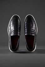 Loafers in Glazed Crocodile