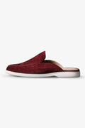 Burnt Terracotta Italian Suede Mules