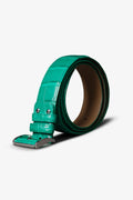 Sovereign Crocodile Belt emerald green