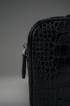 Cross-body Bag in Glazed Crocodile