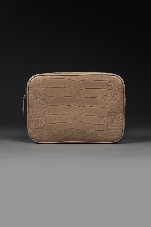 Cross-body Bag in Glazed Crocodile