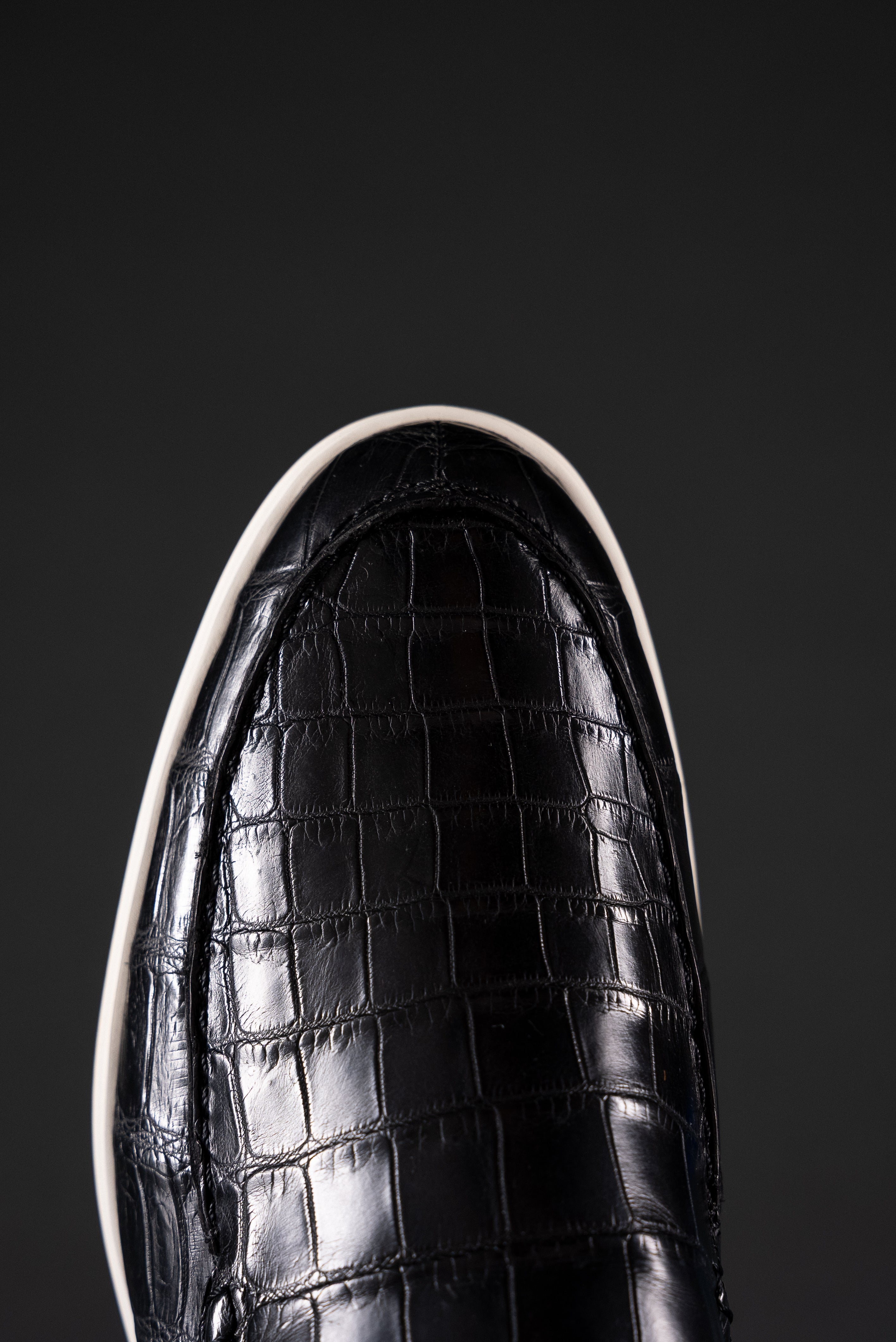 Loafers in Glazed Crocodile
