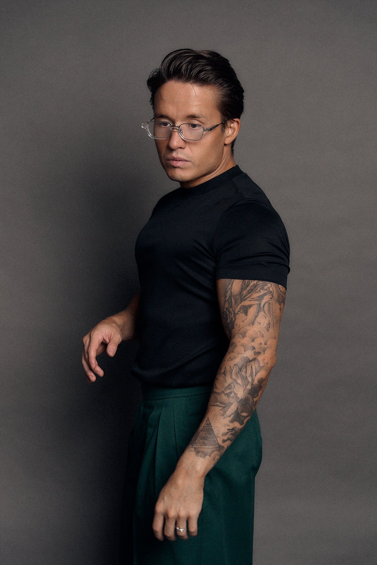 VLAD BYKOV — 100% Cotton Double Knit T-Shirt