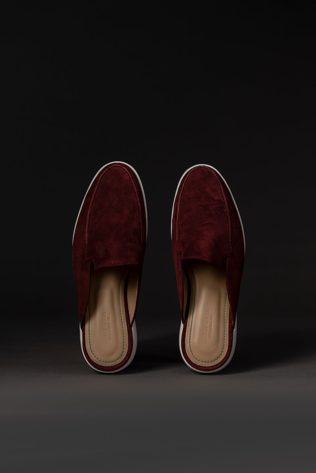 Burnt Terracotta Italian Suede Mules