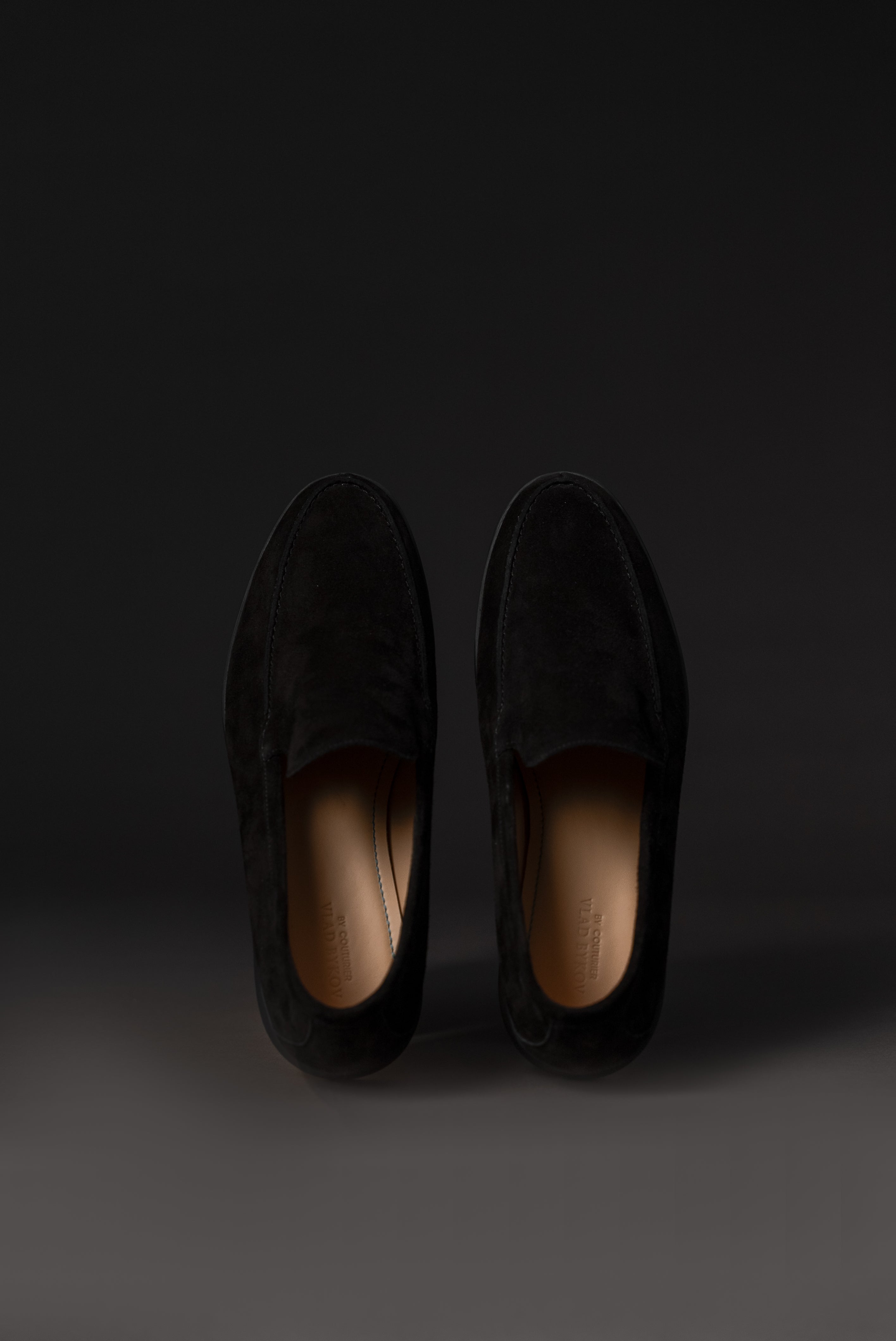 Black Italian Suede Loafers
