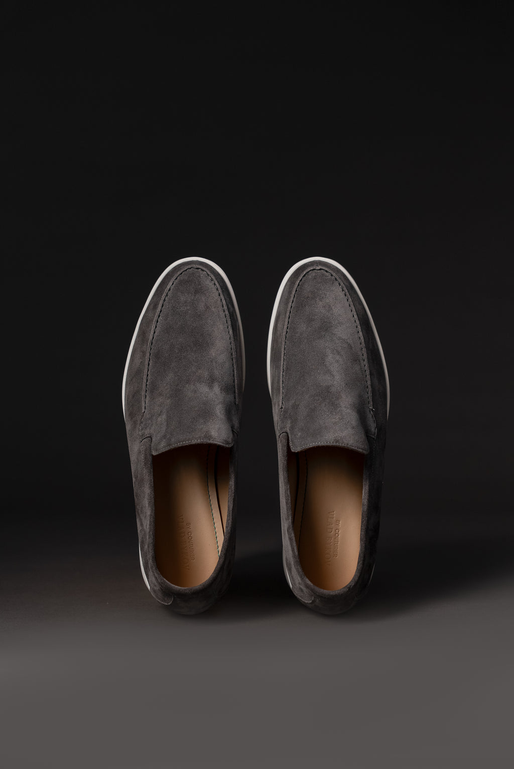 Anthracite Italian Suede Loafers