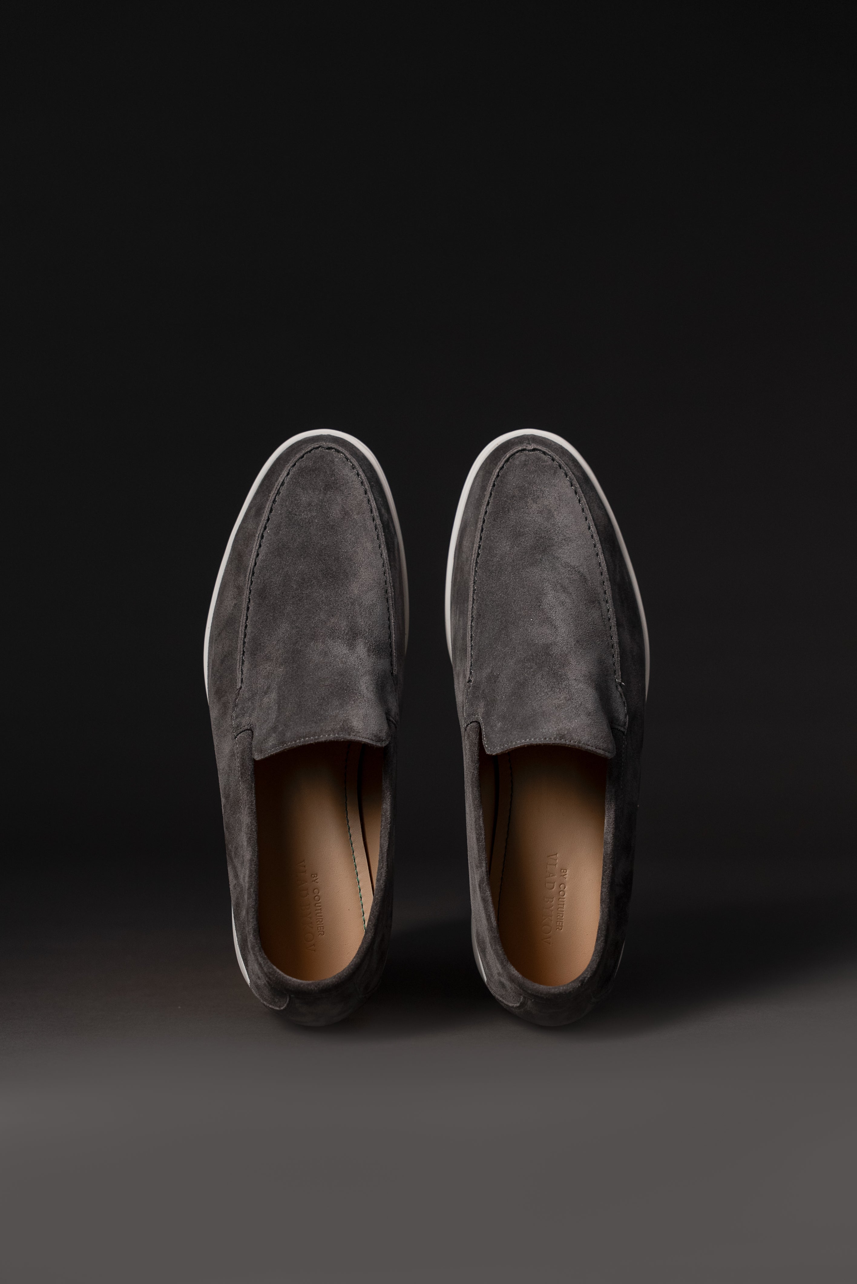 Anthracite Italian Suede Loafers
