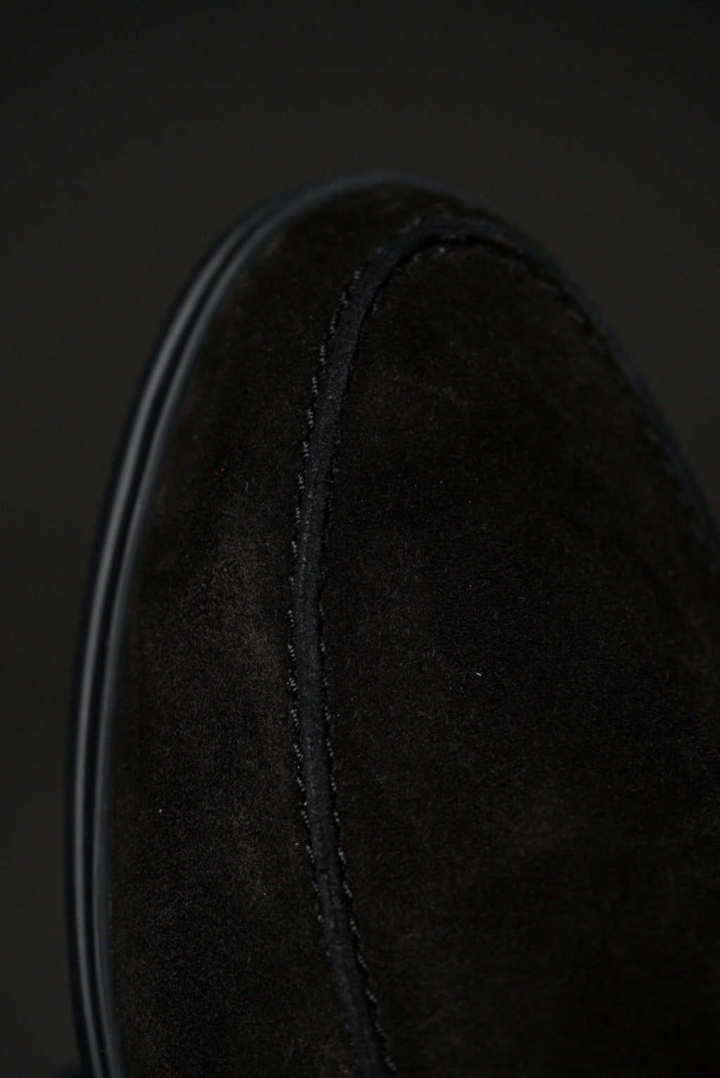 Black Italian Suede Loafers