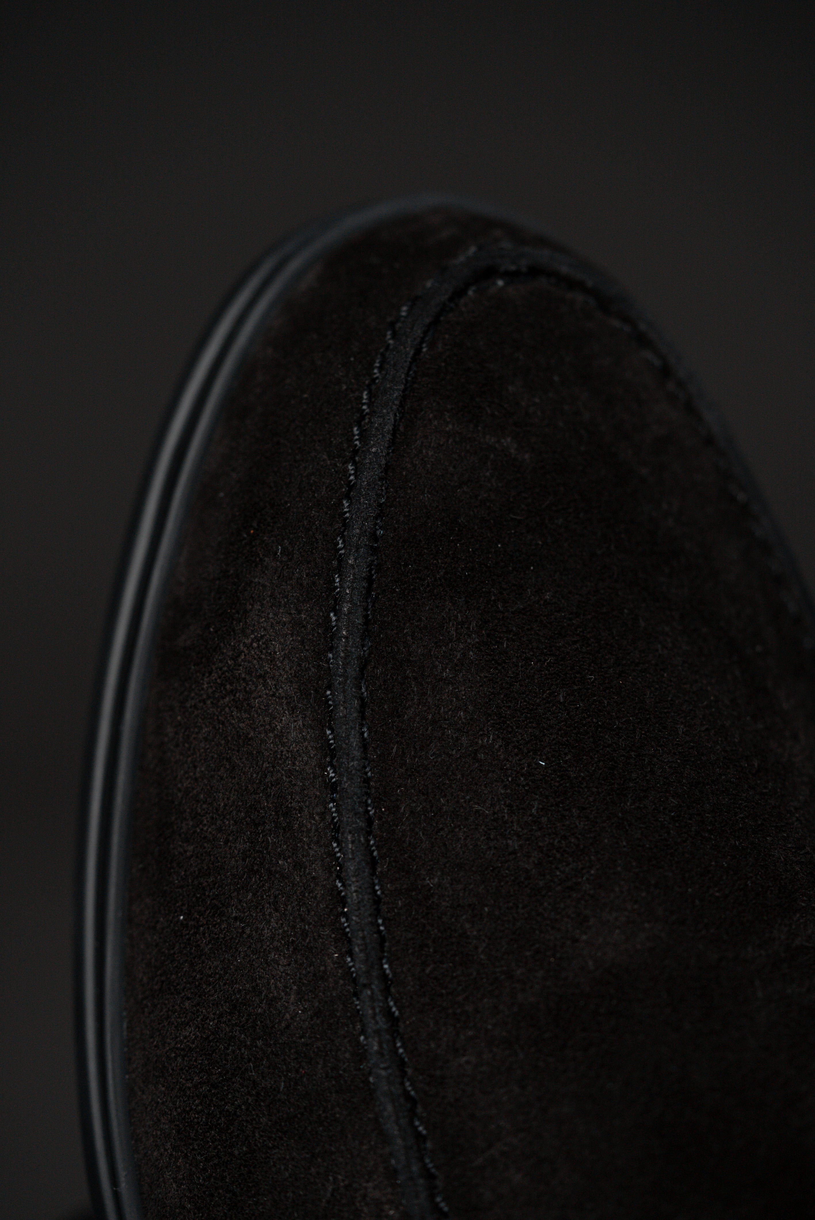Black Italian Suede Loafers