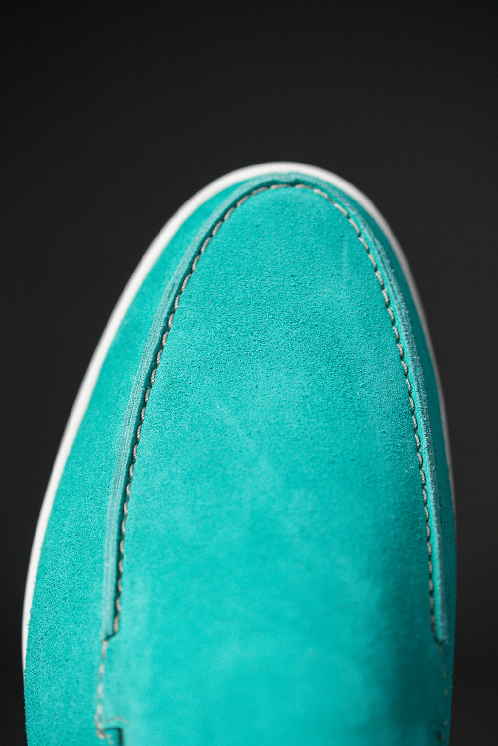 Turquoise Italian Suede Mules