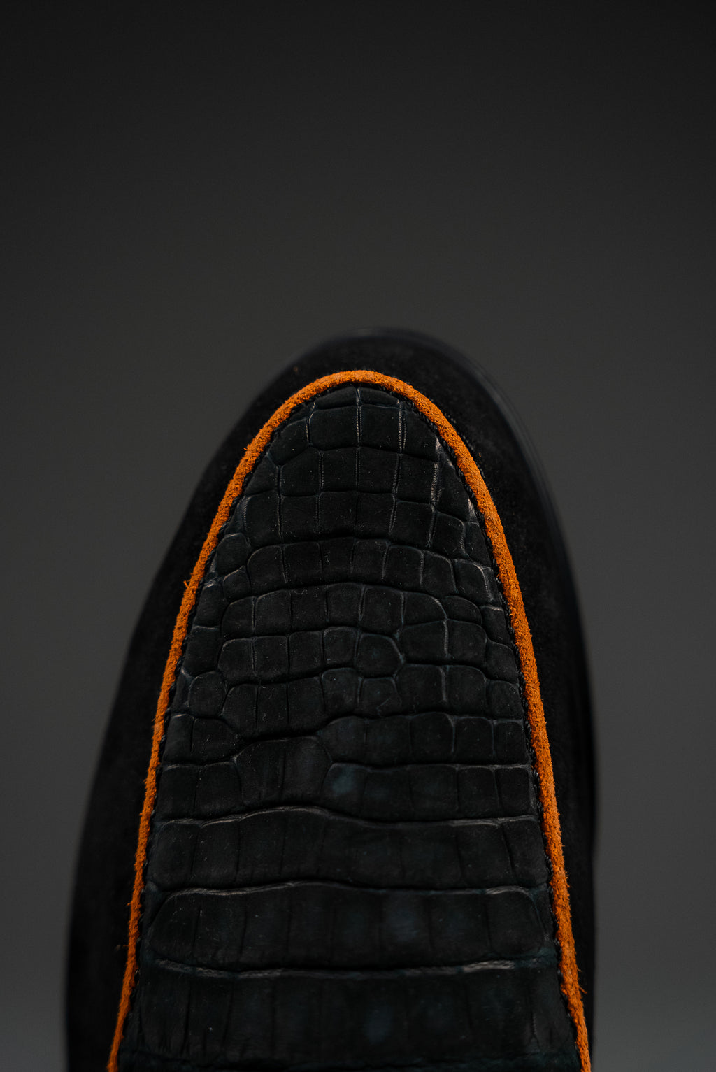 Black & Orange Mules — Bespoke Edition