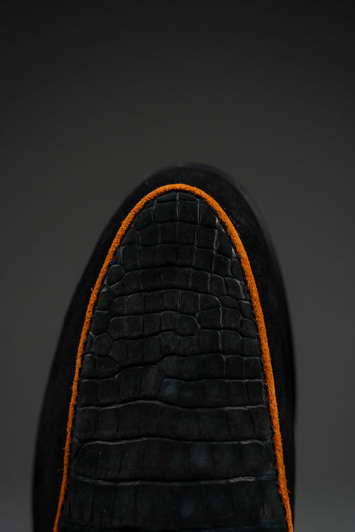 Black & Orange Mules — Bespoke Edition