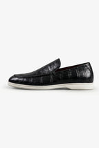 Loafers in Glazed Crocodile