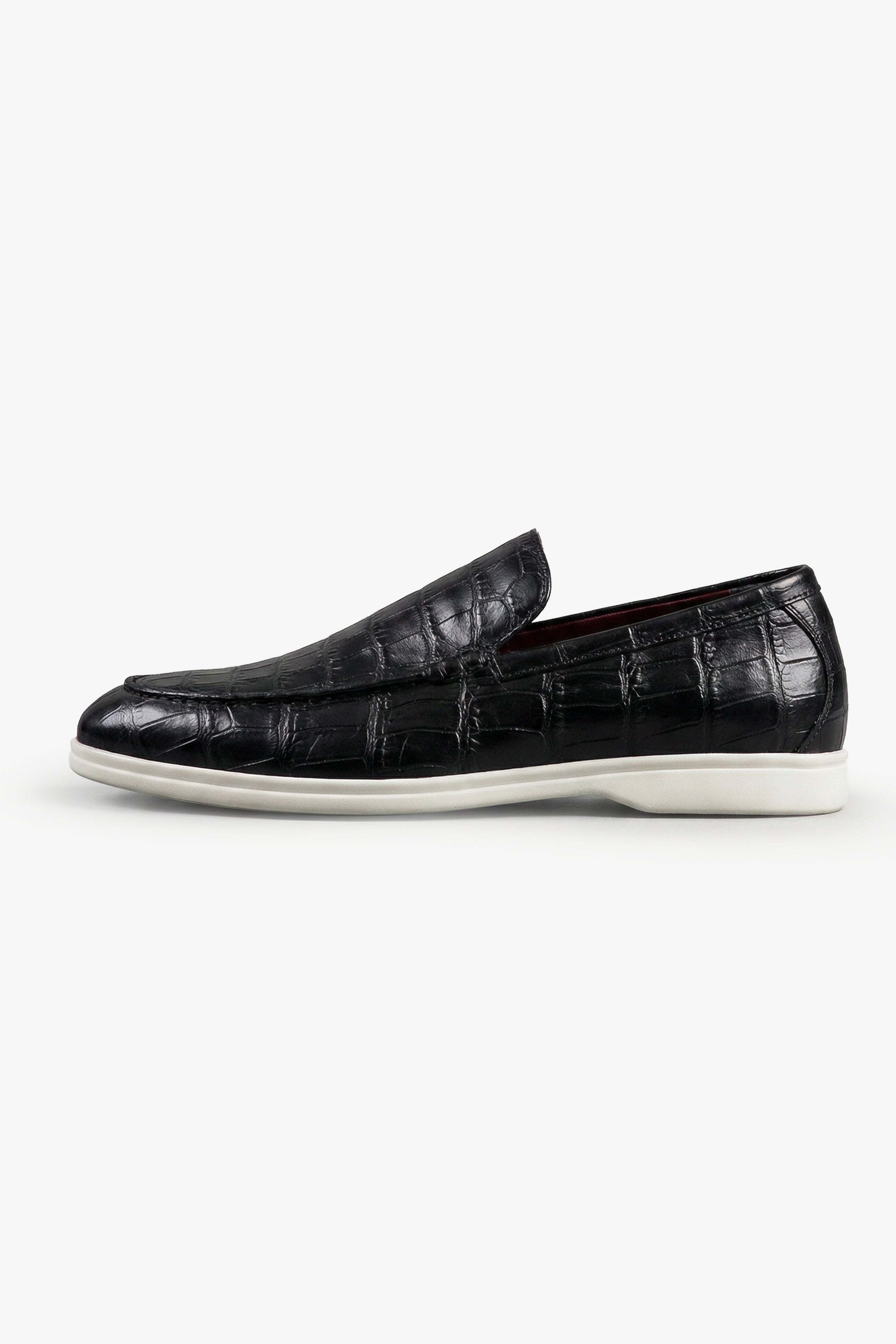 Loafers in Glazed Crocodile